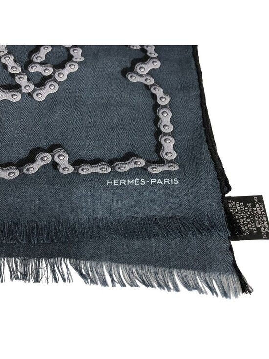 Hermes Cashmere Silk Chevaux Dechaines Shawl 140 Naturel  Hermes Cheval Dechaine Cashmere Shawl Navy Brands Scarf